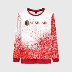 Свитшот женский Ac milan красные брызги, цвет: 3D-красный