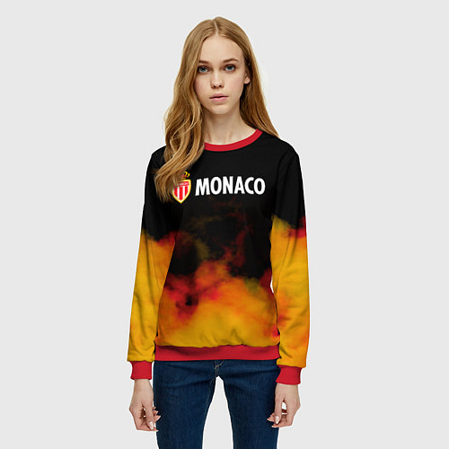 Женский свитшот Monaco монако туман / 3D-Красный – фото 3