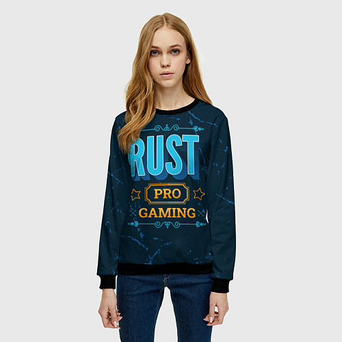 Женский свитшот Игра Rust: PRO Gaming / 3D-Черный – фото 3