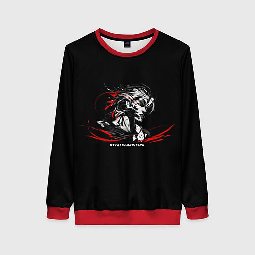 Женский свитшот METAL GEAR RISING: REVENGEANCE / 3D-Красный – фото 1