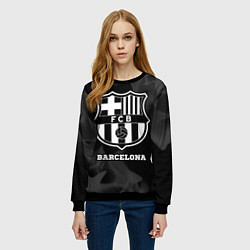 Свитшот женский Barcelona Sport на темном фоне, цвет: 3D-черный — фото 2