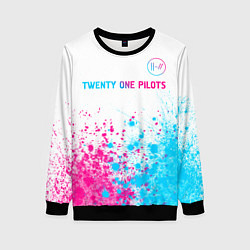 Свитшот женский Twenty One Pilots Neon Gradient, цвет: 3D-черный