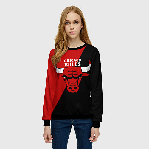 Женский свитшот Chicago Bulls NBA / 3D-Черный – фото 3