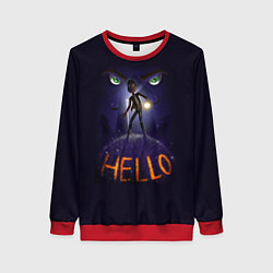 Свитшот женский Hello Neighbor Привет сосед HELLO, цвет: 3D-красный