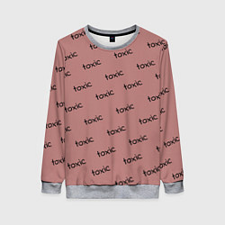 Свитшот женский Tоксичный, цвет: 3D-меланж