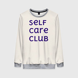 Свитшот женский Self care club, цвет: 3D-меланж