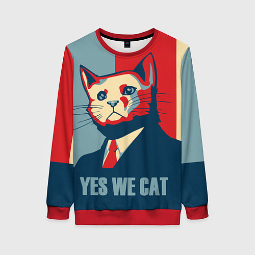 Женский свитшот YES WE CAN T / 3D-Красный – фото 1