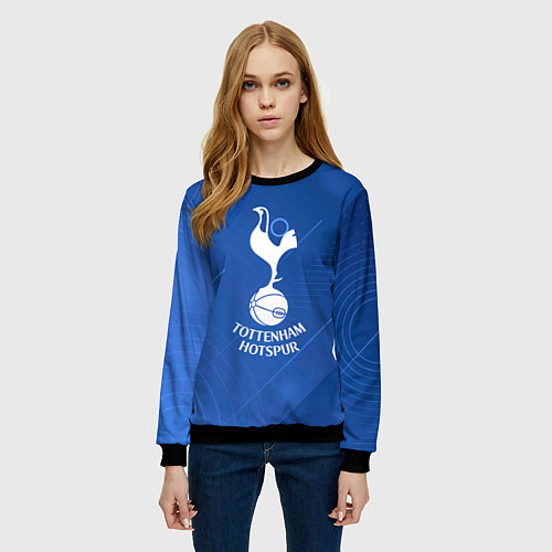 Женский свитшот Tottenham hotspur SPORT / 3D-Черный – фото 3