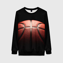 Свитшот женский Basketball ball, цвет: 3D-черный