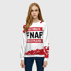Свитшот женский FNAF: Best Player Ultimate, цвет: 3D-белый — фото 2