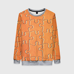 Женский свитшот Пазлы - паттерн