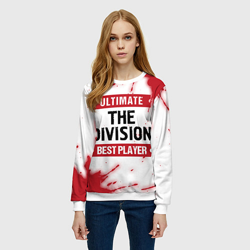 Женский свитшот The Division: Best Player Ultimate / 3D-Белый – фото 3