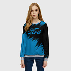 Свитшот женский Ford focus, цвет: 3D-меланж — фото 2
