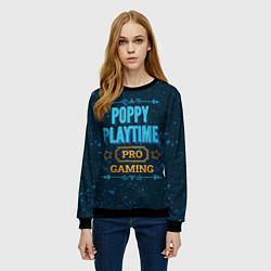 Свитшот женский Игра Poppy Playtime: pro gaming, цвет: 3D-черный — фото 2