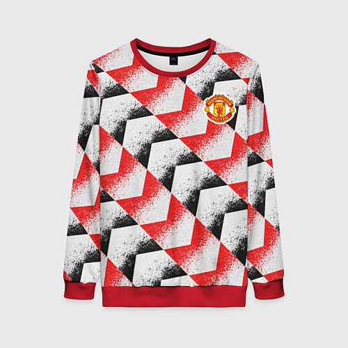 Женский свитшот Manchester United - Pre Match Top 202223 / 3D-Красный – фото 1