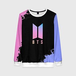 Свитшот женский BTS Blue And Pink, цвет: 3D-белый