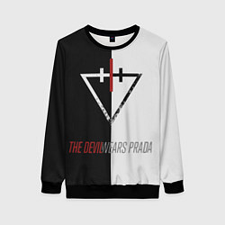 Свитшот женский The Devil wears prada - Логотип, цвет: 3D-черный