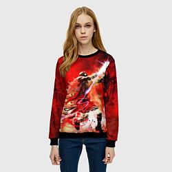 Свитшот женский Jordan Graffiti Art, цвет: 3D-черный — фото 2