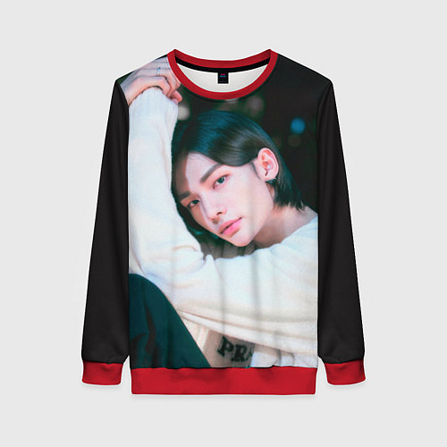 Женский свитшот Hyunjin Mixtape Oh / 3D-Красный – фото 1