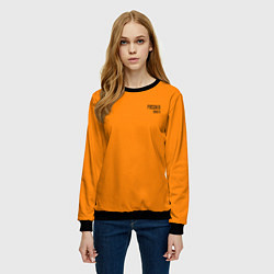 Свитшот женский Prisoner Orange, цвет: 3D-черный — фото 2