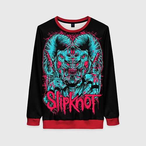 Женский свитшот Slipknot demon / 3D-Красный – фото 1