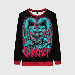 Свитшот женский Slipknot demon, цвет: 3D-красный