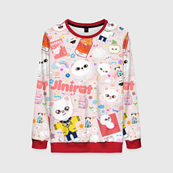 Свитшот женский Skzoo Jinniret pattern cartoon avatar, цвет: 3D-красный