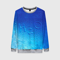 Свитшот женский Вода - H2O, цвет: 3D-меланж