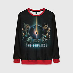 Свитшот женский The Expanse арт, цвет: 3D-красный