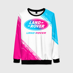 Свитшот женский Land Rover neon gradient style, цвет: 3D-черный