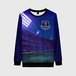 Свитшот женский Everton ночное поле, цвет: 3D-черный