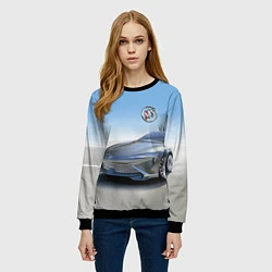 Свитшот женский Buick concept в пустыне, цвет: 3D-черный — фото 2