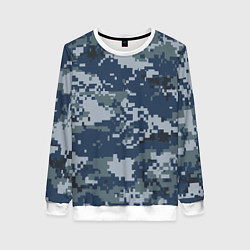 Свитшот женский Камуфляж Росгвардия цифра, цвет: 3D-белый