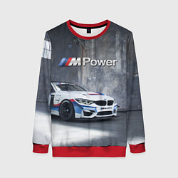 Свитшот женский BMW M4 GT4 - racing team - motorsport, цвет: 3D-красный