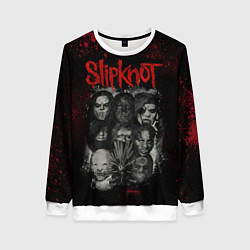 Свитшот женский Slipknot dark, цвет: 3D-белый