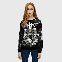 Свитшот женский Slipknot Black, цвет: 3D-черный — фото 2