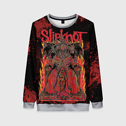 Свитшот женский Slipknot black and red, цвет: 3D-меланж