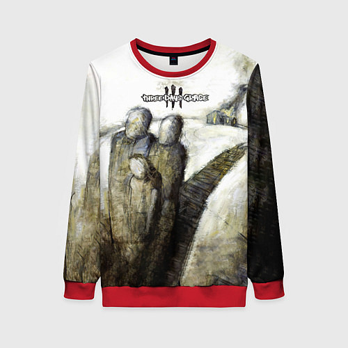 Женский свитшот Three Days Grace дебютный альбом / 3D-Красный – фото 1