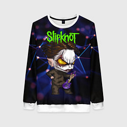 Свитшот женский Slipknot dark blue, цвет: 3D-белый