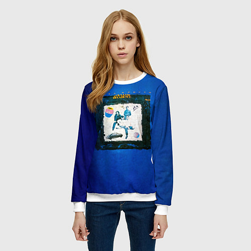 Женский свитшот Декаданс - Агата Кристи / 3D-Белый – фото 3