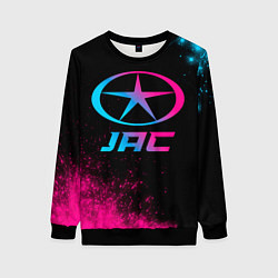 Свитшот женский JAC - neon gradient, цвет: 3D-черный