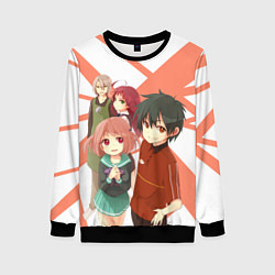 Свитшот женский Повелитель тьмы на подработке, цвет: 3D-черный