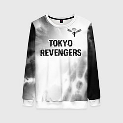 Свитшот женский Tokyo Revengers glitch на светлом фоне: символ све, цвет: 3D-белый