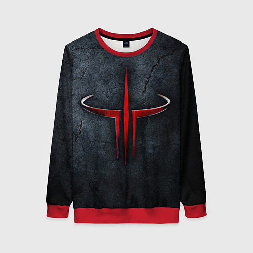 Женский свитшот Quake 3 arena / 3D-Красный – фото 1