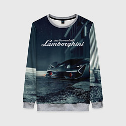Свитшот женский Lamborghini - power - Italy, цвет: 3D-меланж