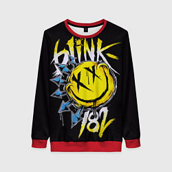 Свитшот женский Блинк смайл, цвет: 3D-красный