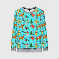 Женский свитшот Animals on the rink