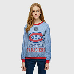 Свитшот женский Montreal Canadiens - NHL, цвет: 3D-красный — фото 2