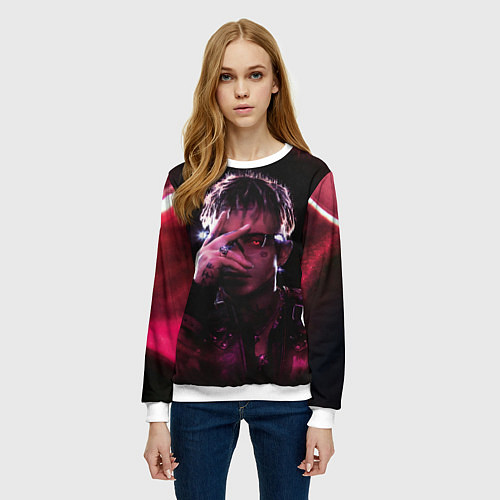 Женский свитшот Кибер Сайонара / 3D-Белый – фото 3