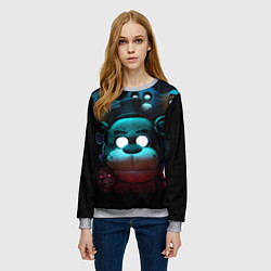 Свитшот женский Фредди VR, цвет: 3D-меланж — фото 2